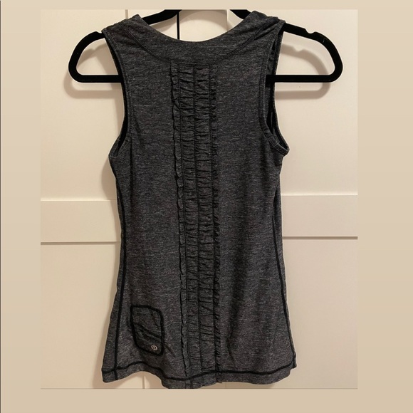 Lululemon Athletica run free tank Heathered black/grey size 4 - Picture 3 of 6